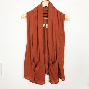 Moth brand sleeveless cardigan